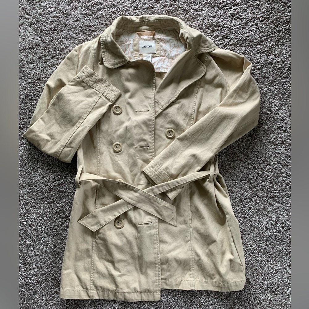Cherokee Light Tan Trench Coat